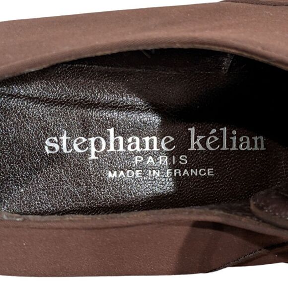 Stephane Kelian Paris Brown Derby Lace Up Shoes Size 8 1/2 - Picture 9 of 10